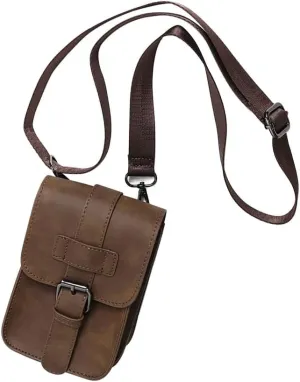 1PCS Men's Single Cross Leather Bag Men's Leather Sling Bag Leather Sling Bag for Men Mens Leather Sling Bag