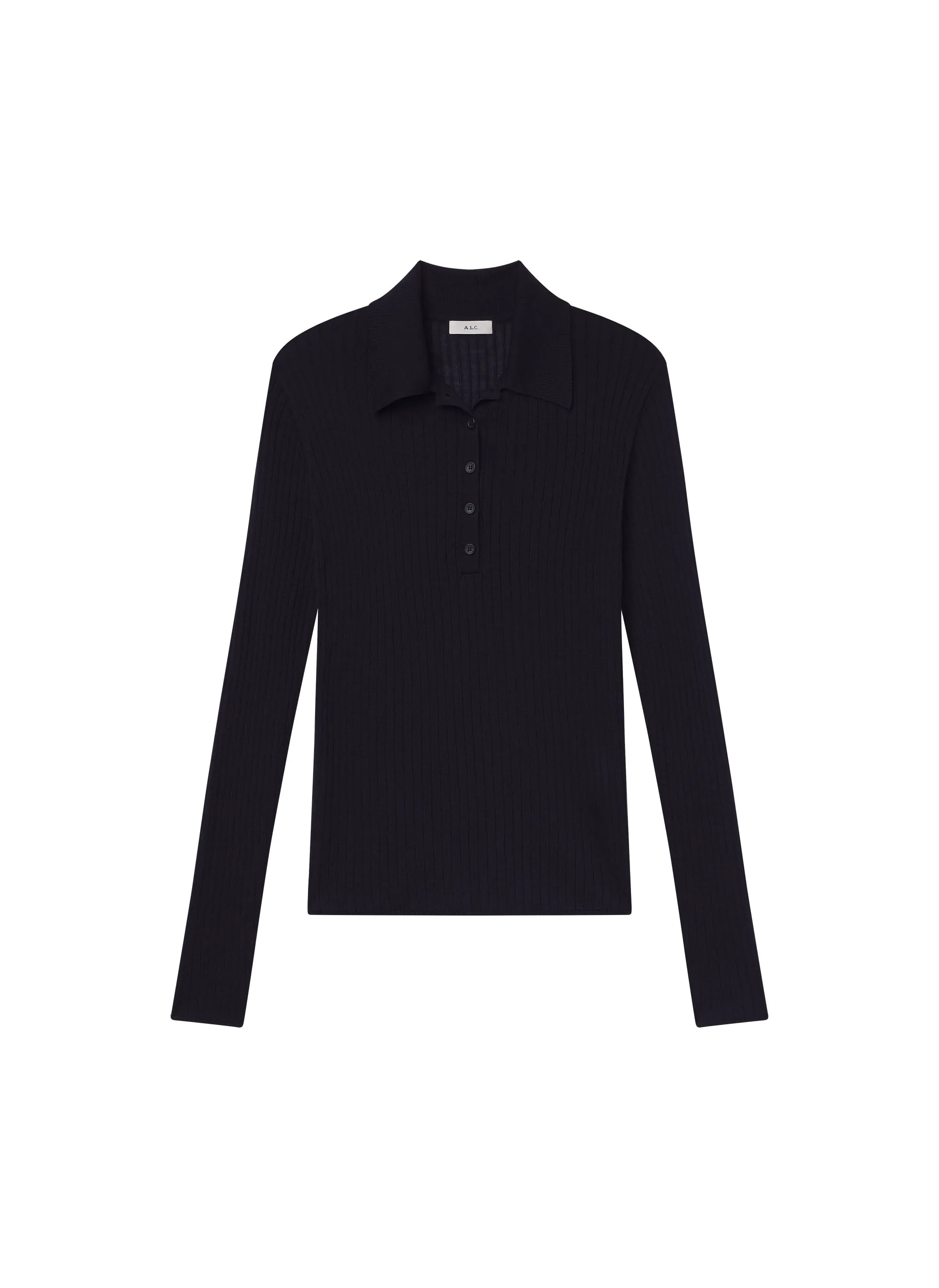 Alex Fine Merino Polo Top