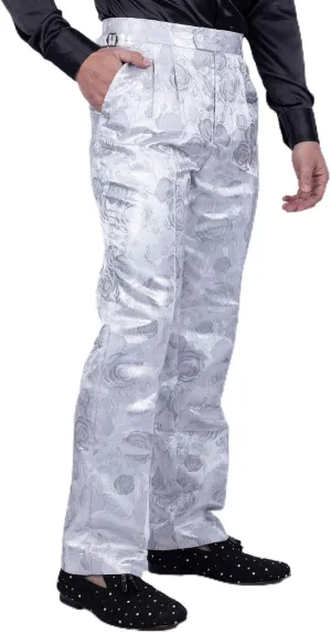 Barabas Men's Floral Slim Fit Chino Dress Pants 5CP02