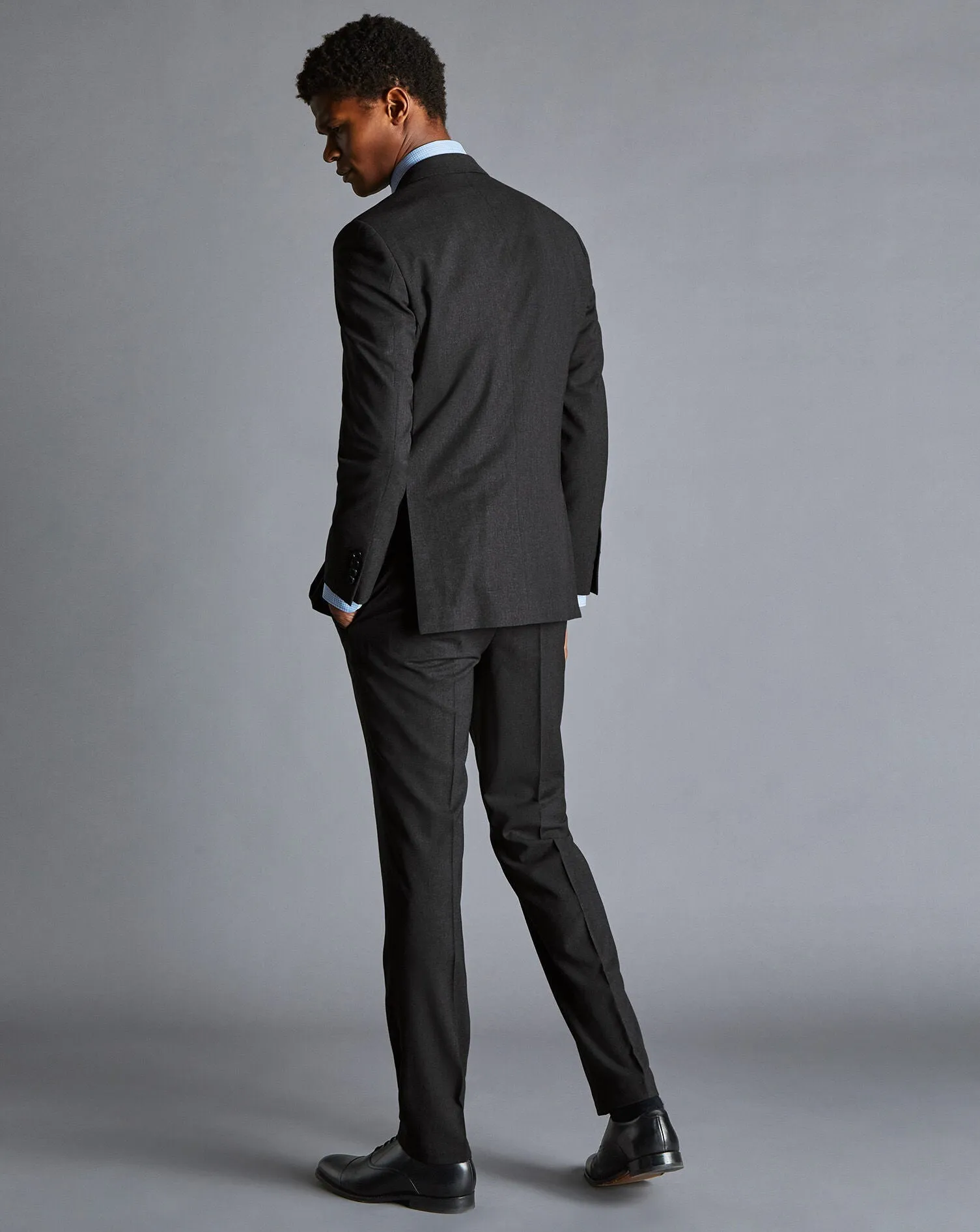 Charcoal Grey Slim Fit Ultimate Performance Suit Jacket