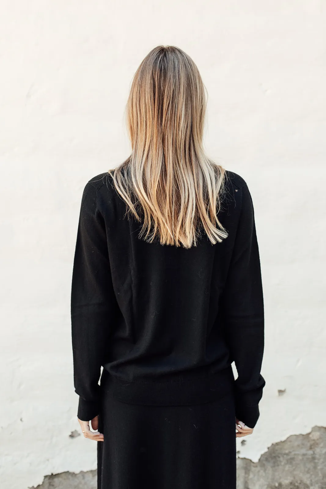 Classic Merino Cardigan - Black