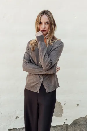 Classic Merino Cardigan - Cinnamon