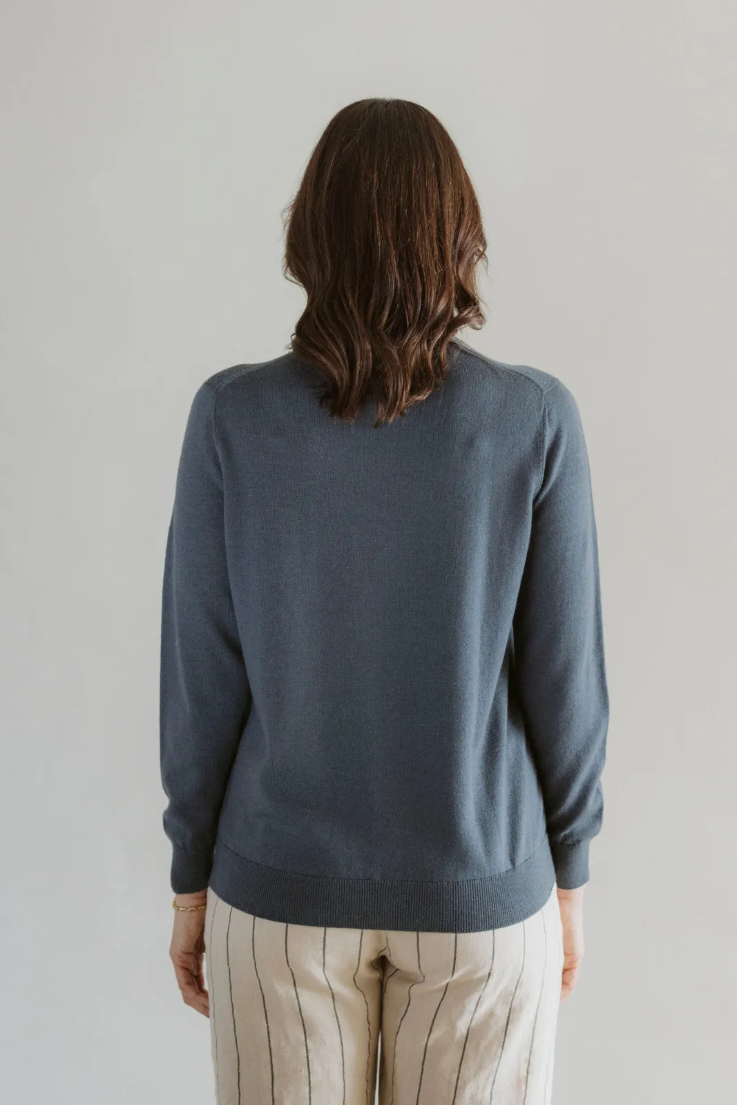 Classic Merino Crew - Ocean
