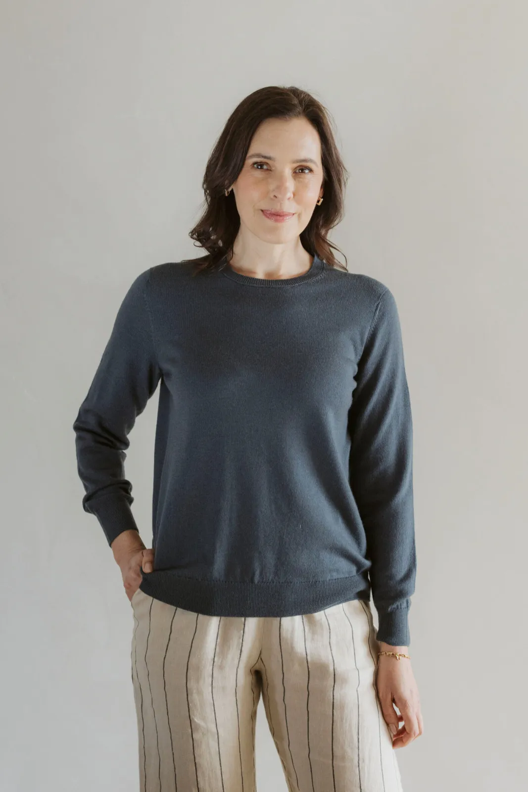 Classic Merino Crew - Ocean
