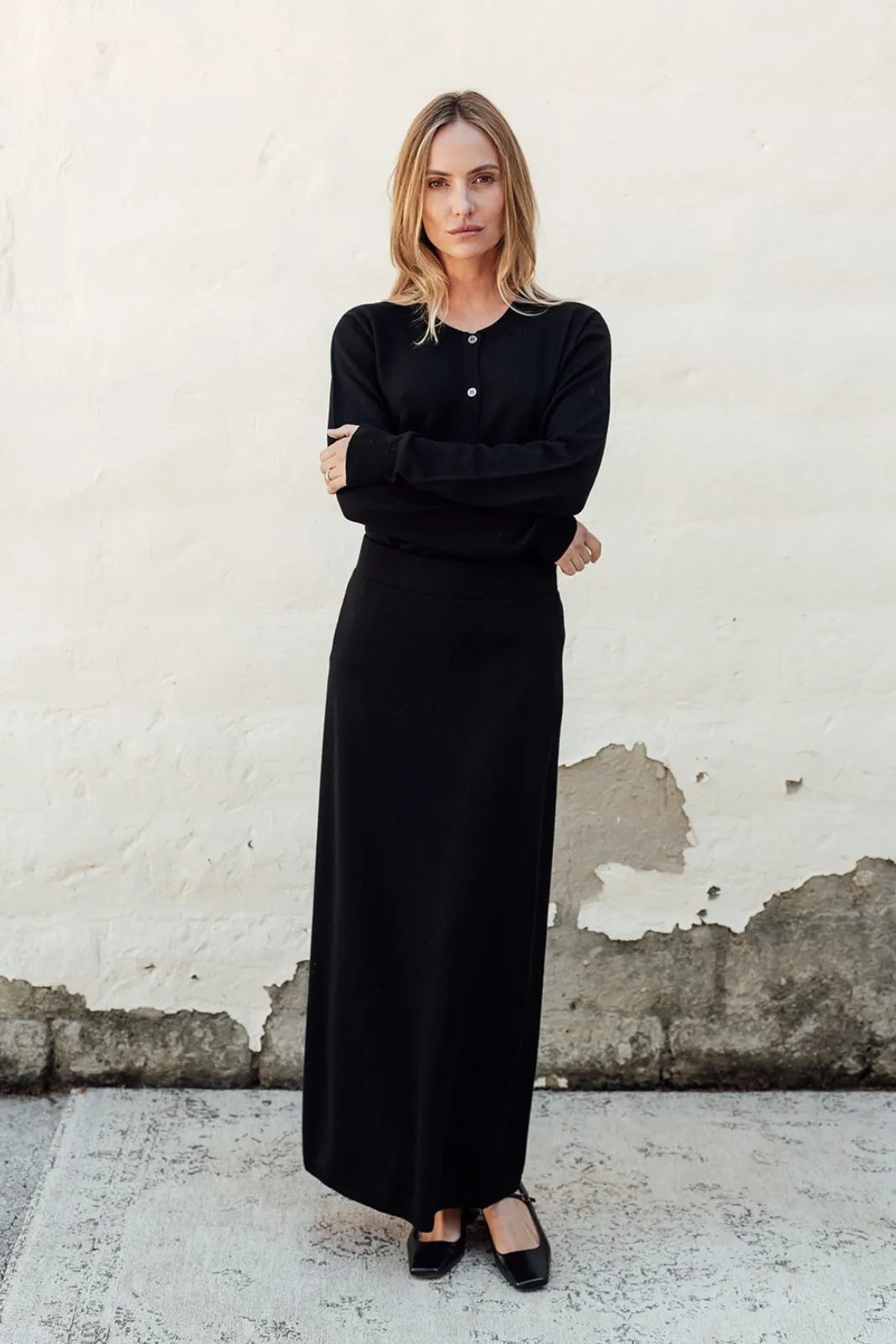 Classic Merino Skirt - Black