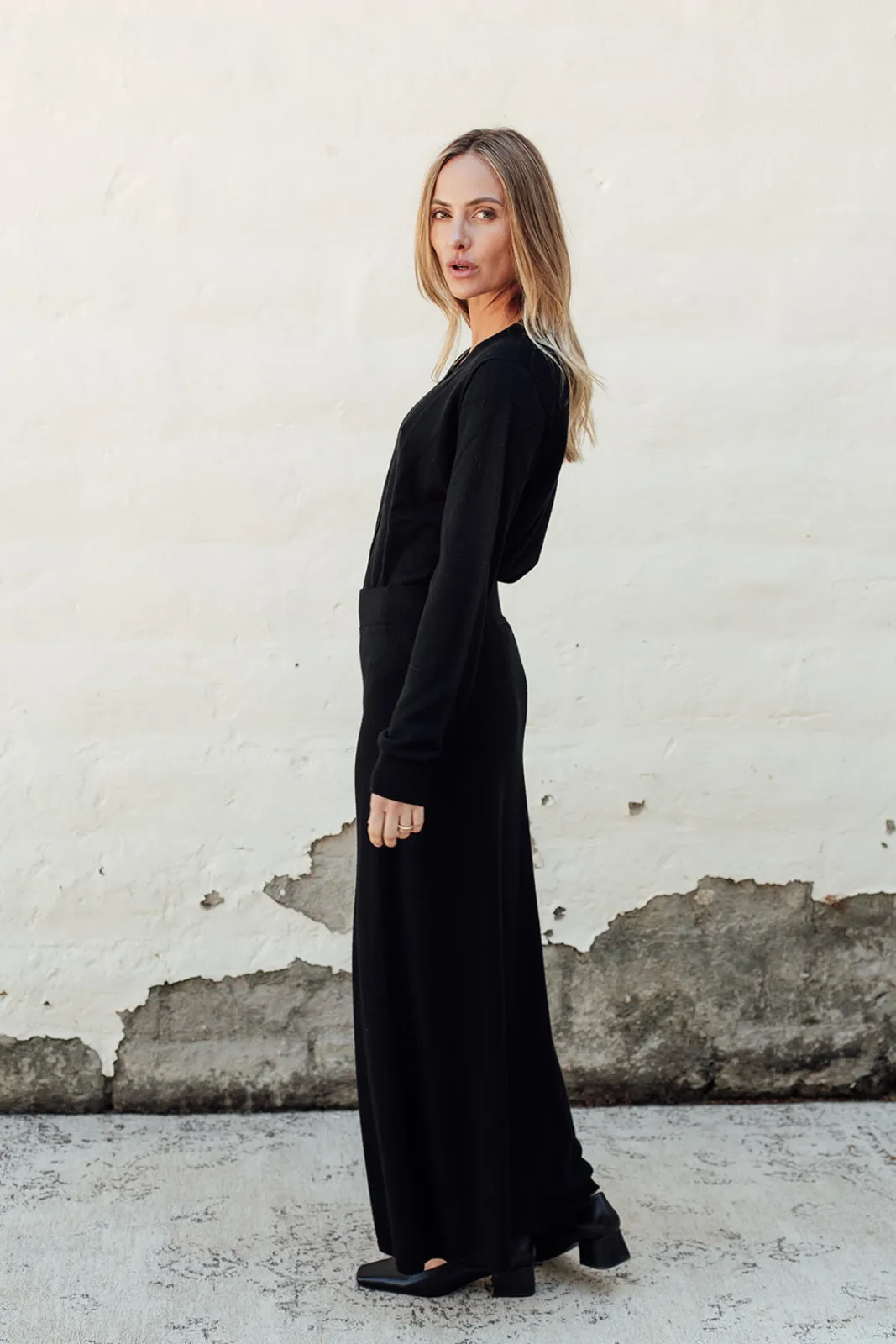 Classic Merino Skirt - Black