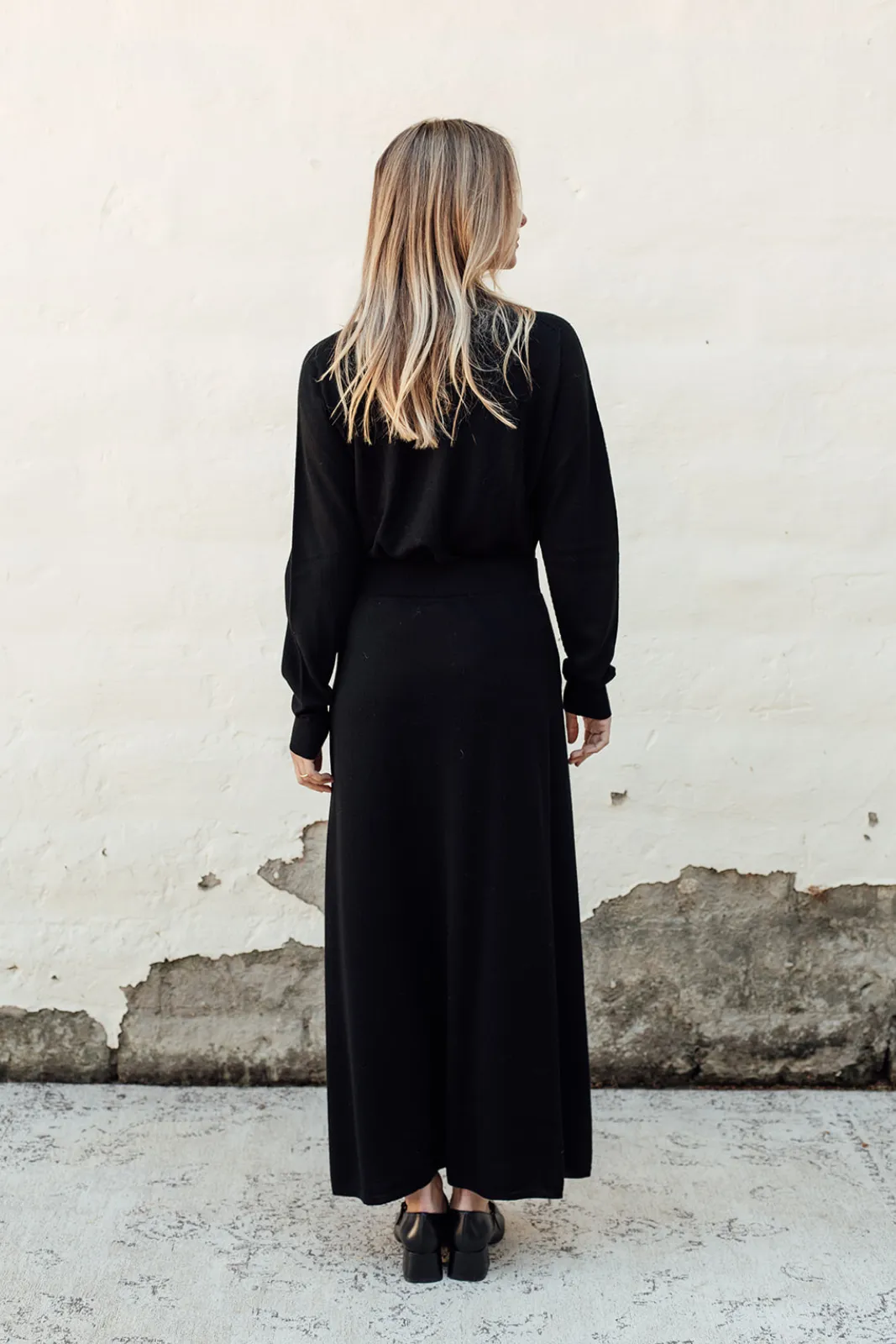 Classic Merino Skirt - Black