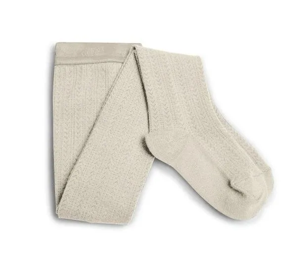 Collegien Anglique Merino Wool Pointelle Tights - Doux Agneaux