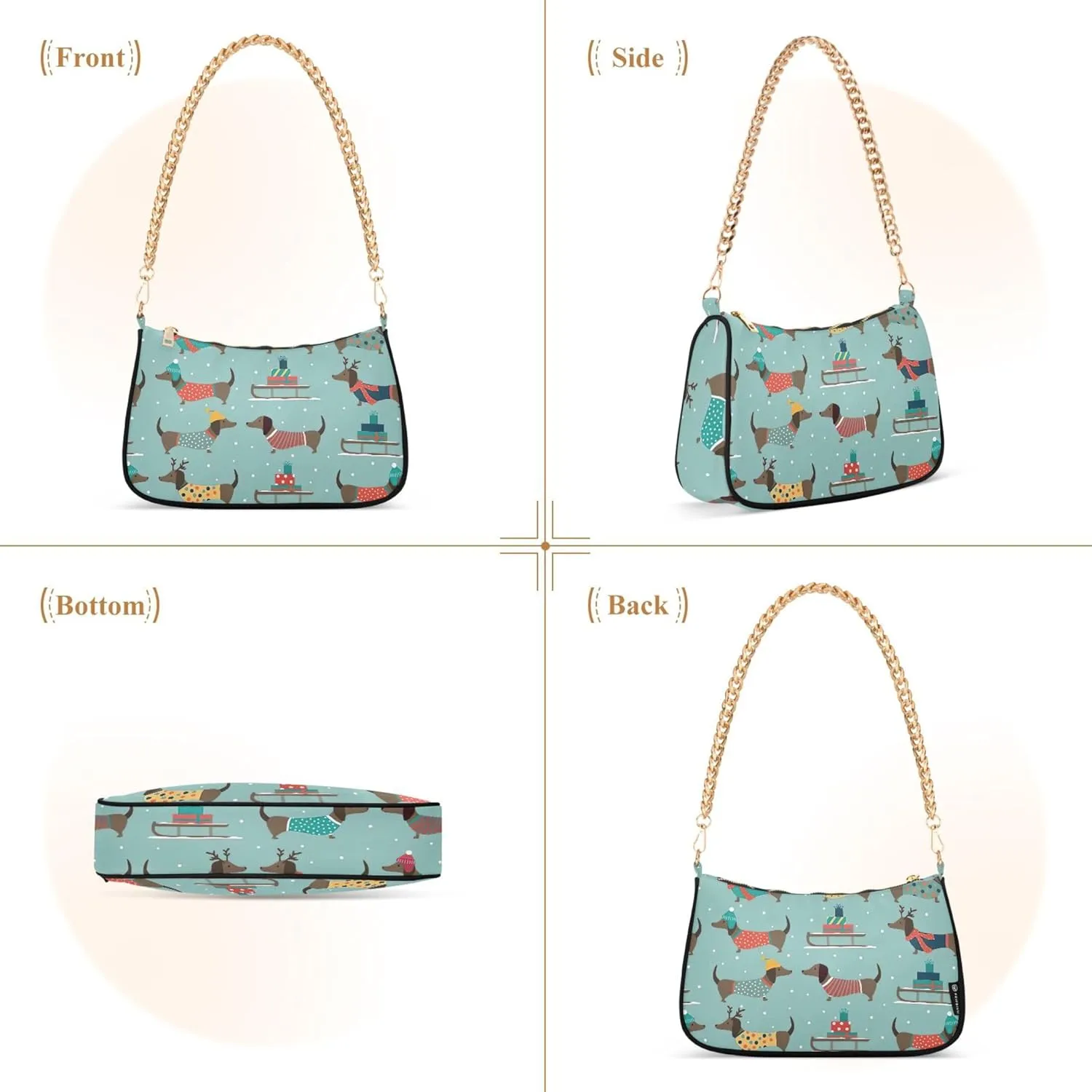 Cute Animal Capybara Medium Purse Hobo Trendy Bag Women's Shoulder Handbag One Shoulder Purse
