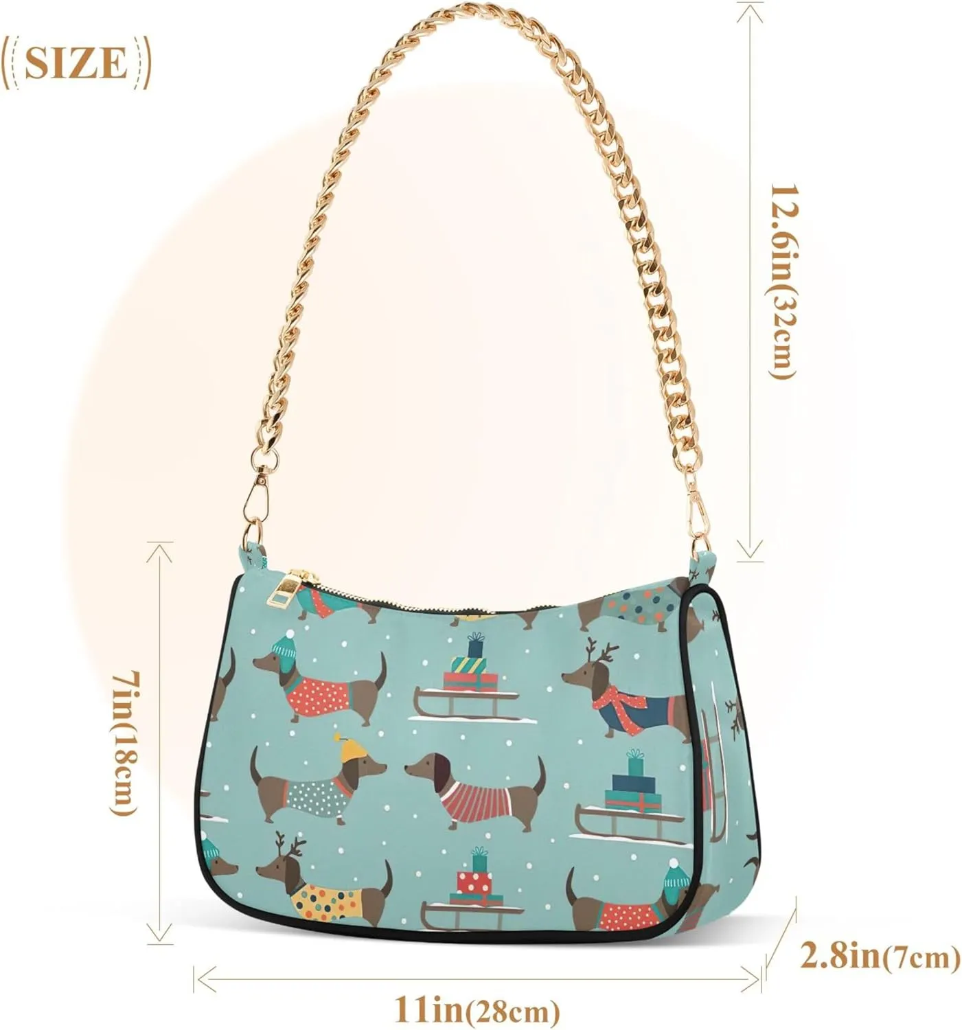Cute Animal Capybara Medium Purse Hobo Trendy Bag Women's Shoulder Handbag One Shoulder Purse
