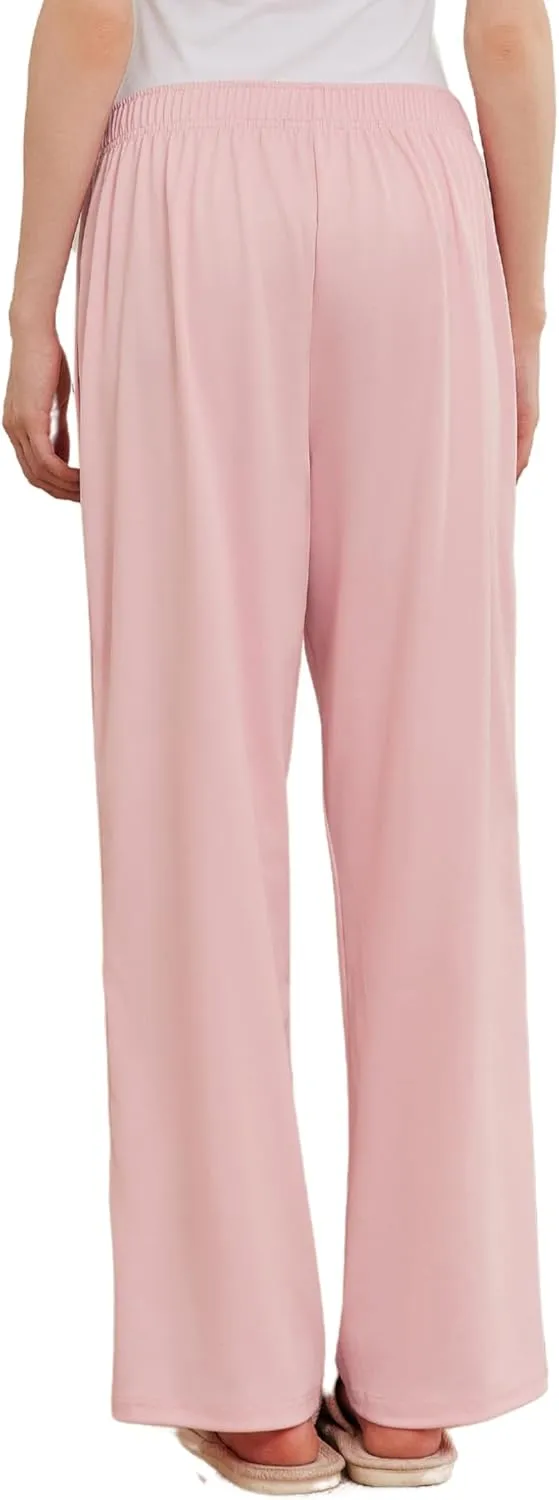 Deyeek Women's Tear Away Pants Side Split Snap Open Bottom Sweatpants Leg Breakaway Post Surgery Pants with Pockets
