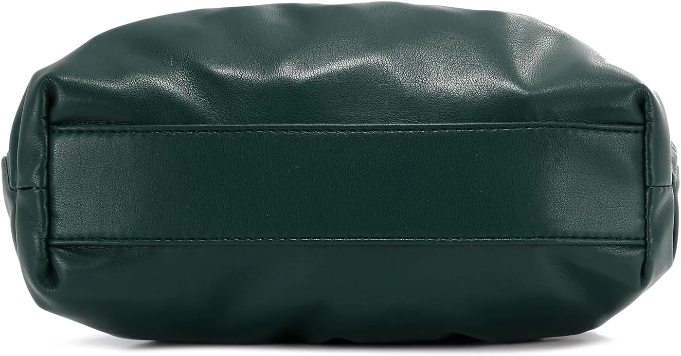 E Formal Clutch Purse for Women Soft Vegan Leather Pleated Dressy Evening Clutch for Weddings, Proms, Cocktail Party