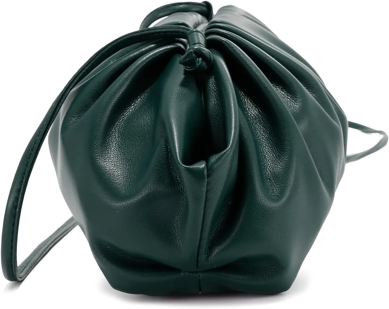 E Formal Clutch Purse for Women Soft Vegan Leather Pleated Dressy Evening Clutch for Weddings, Proms, Cocktail Party