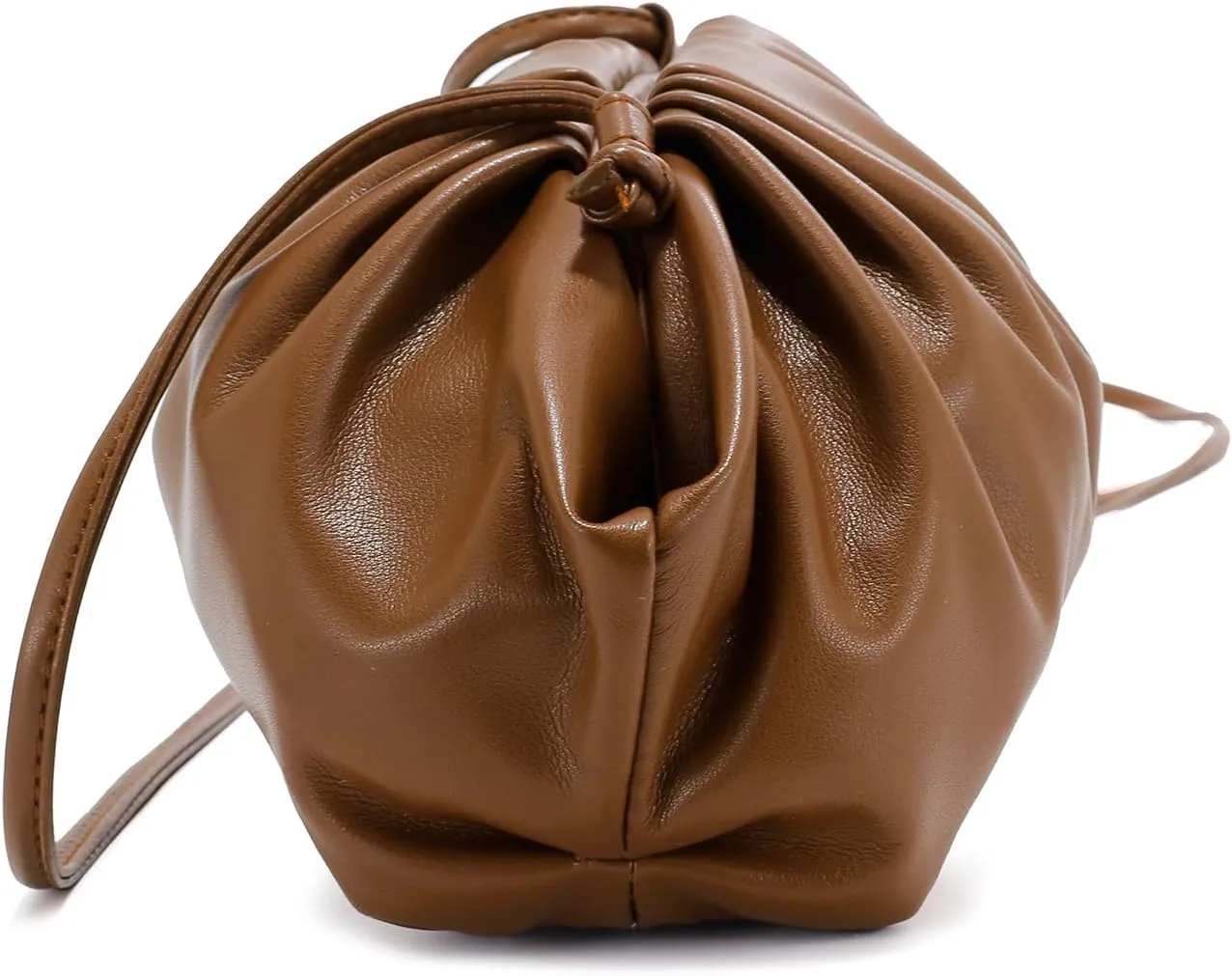 E Formal Clutch Purse for Women Soft Vegan Leather Pleated Dressy Evening Clutch for Weddings, Proms, Cocktail Party