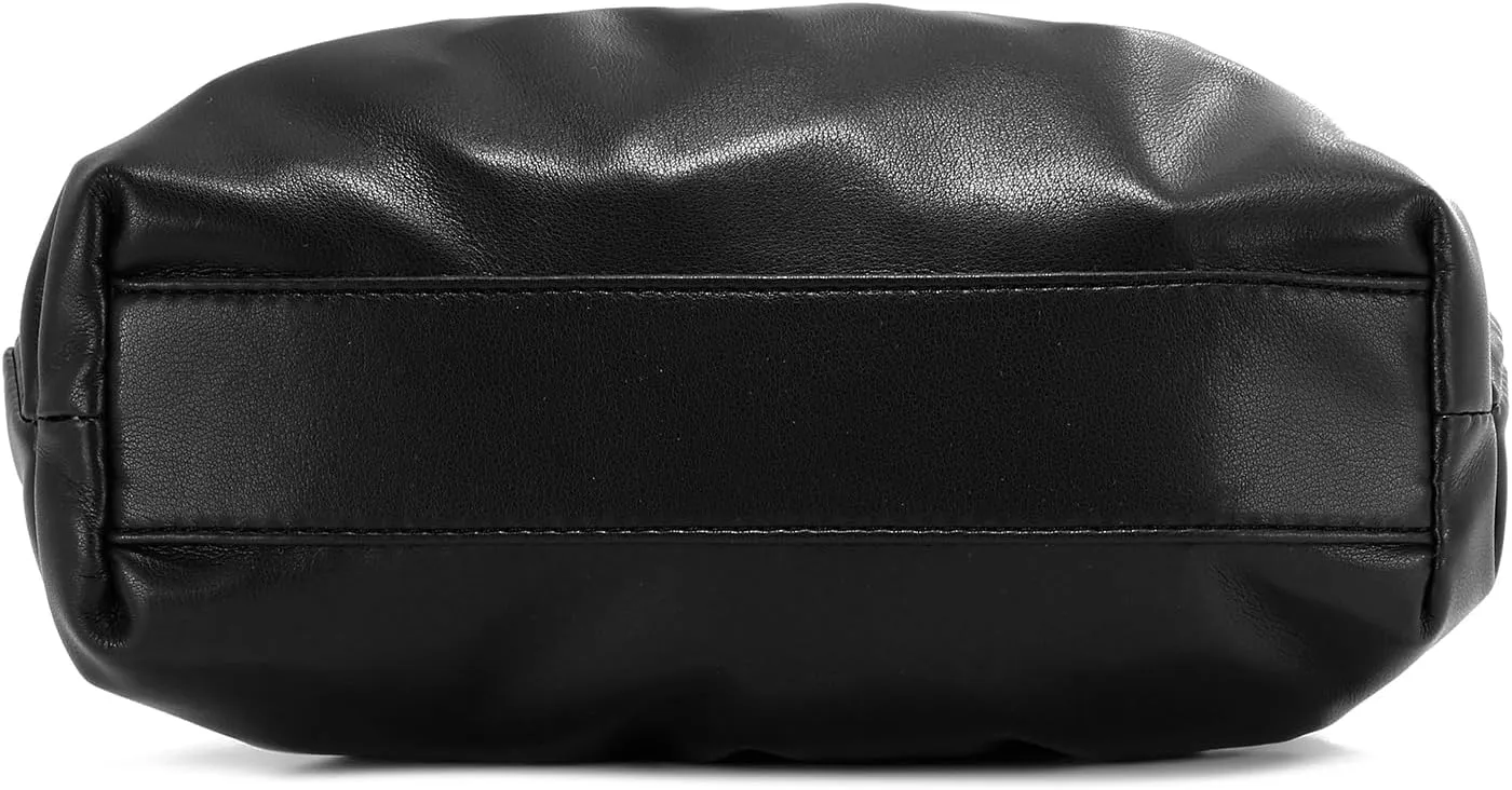 E Formal Clutch Purse for Women Soft Vegan Leather Pleated Dressy Evening Clutch for Weddings, Proms, Cocktail Party