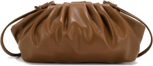 E Formal Clutch Purse for Women Soft Vegan Leather Pleated Dressy Evening Clutch for Weddings, Proms, Cocktail Party
