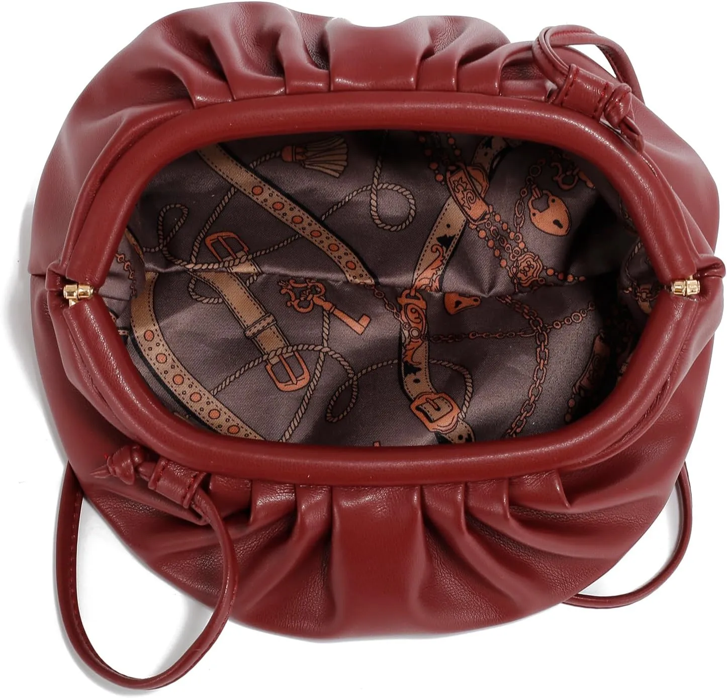 E Formal Clutch Purse for Women Soft Vegan Leather Pleated Dressy Evening Clutch for Weddings, Proms, Cocktail Party