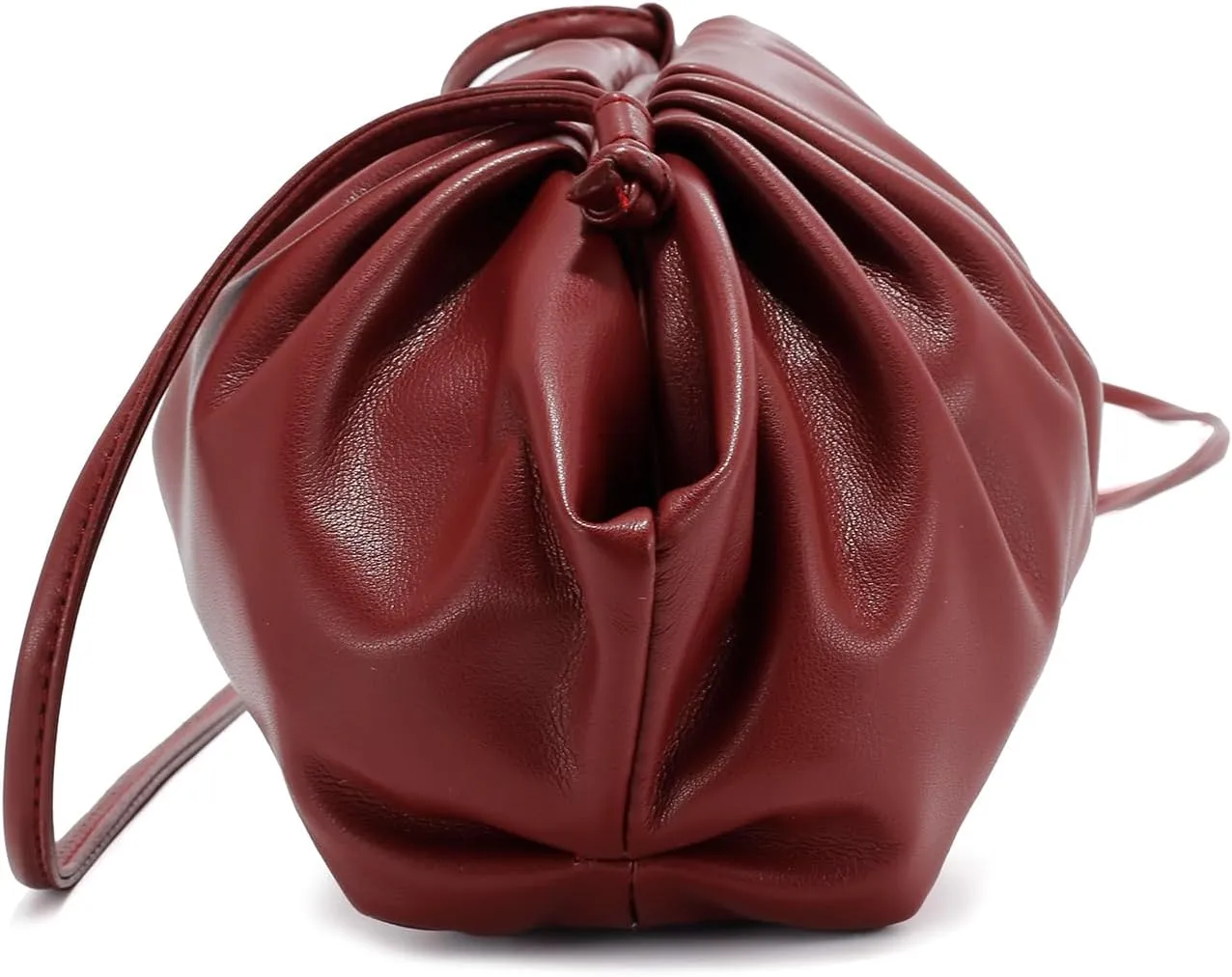 E Formal Clutch Purse for Women Soft Vegan Leather Pleated Dressy Evening Clutch for Weddings, Proms, Cocktail Party