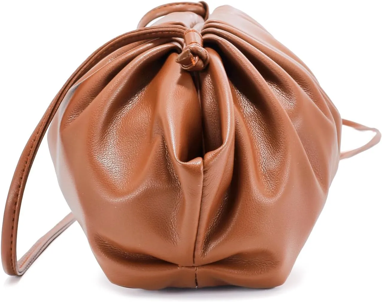 E Formal Clutch Purse for Women Soft Vegan Leather Pleated Dressy Evening Clutch for Weddings, Proms, Cocktail Party