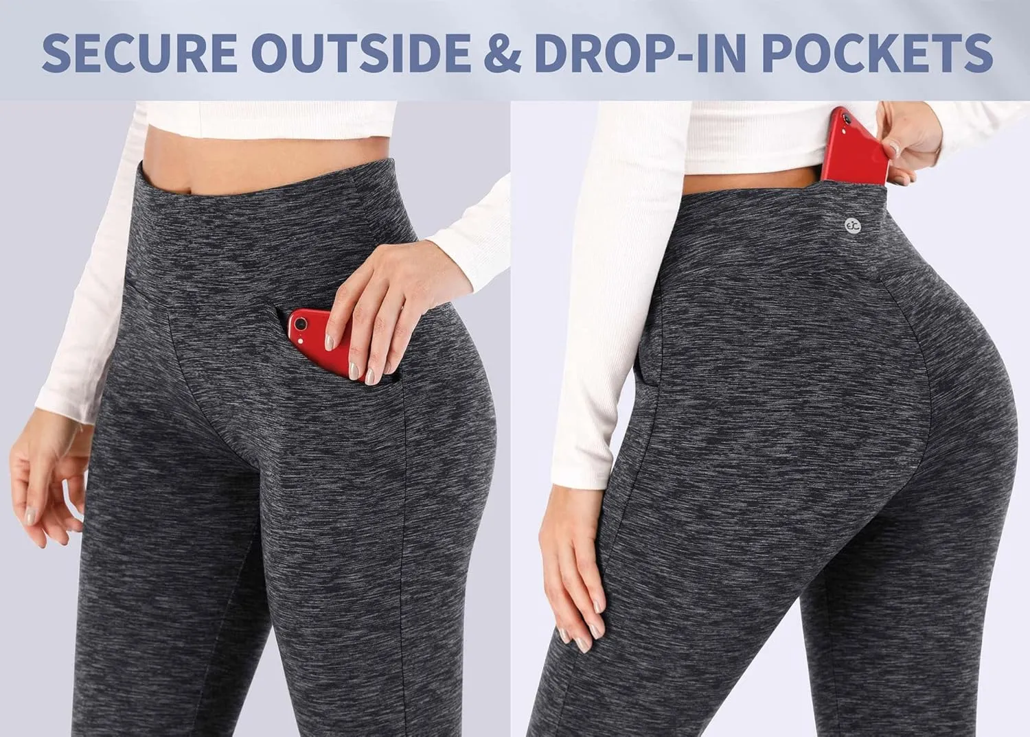 Ewedoos Bootcut Yoga Pants with Pockets for Women Wide Leg Pants Woman High Waisted Stretchy Work Pants for Yoga Workout