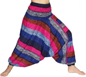 Full Funk Harem Hippie Boho Aladdin Dashiki Pants for Women, Rayon Harem Pants