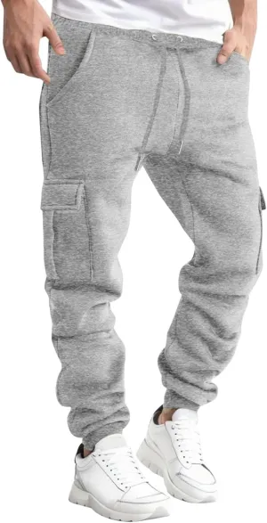 GIERIDUC Men's Zipper Fly Flare Leg Pants Men's Lightweight Athletic Pants Big and Tall Dress Slacks Mens Long Workout Pants