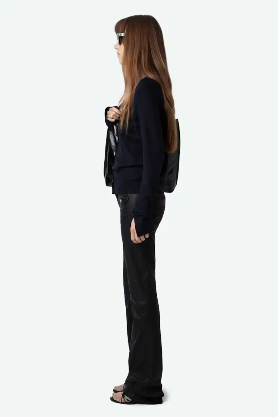 Jemma Cardigan 100% Merino Wool Encre