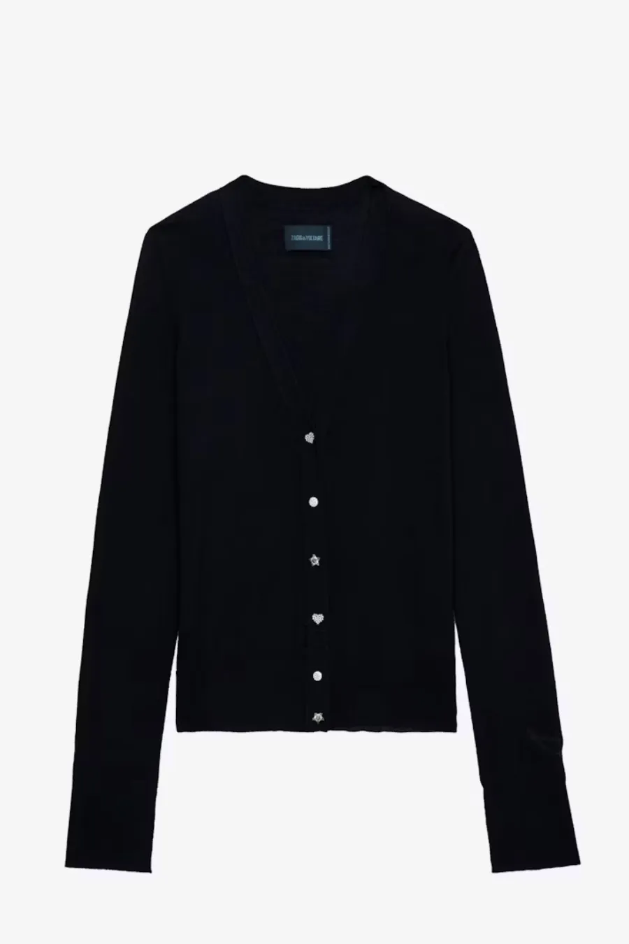 Jemma Cardigan 100% Merino Wool Encre