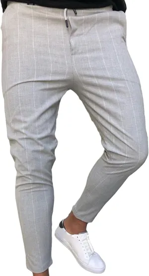 JEShifangjiusu Mens Chinos Casual Pants Slim Fit Stretch Flat Front Plaid Dress Pants Skinny Drawstring Business Trousers