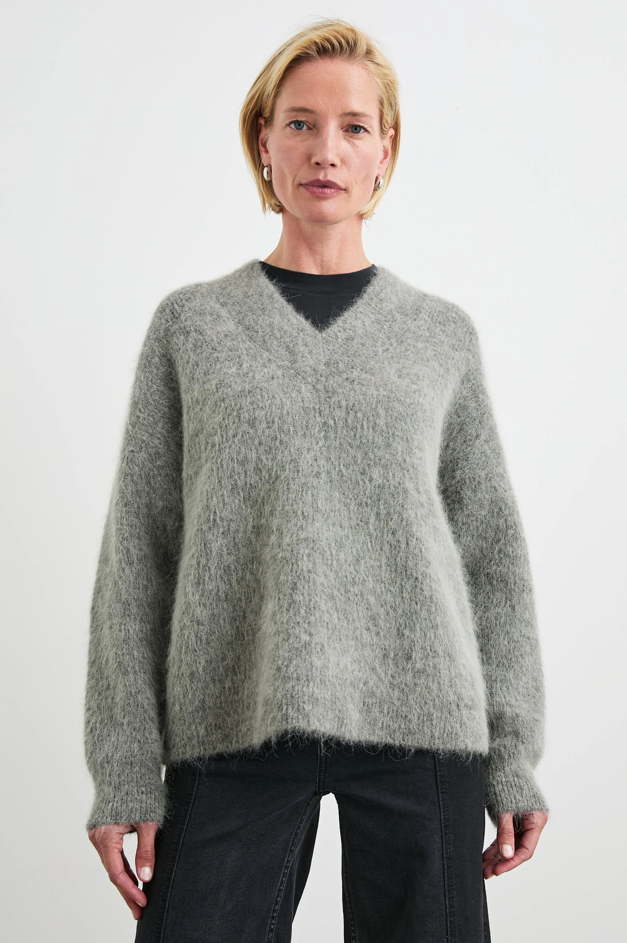 JODIE SWEATER - HEATHER GREY