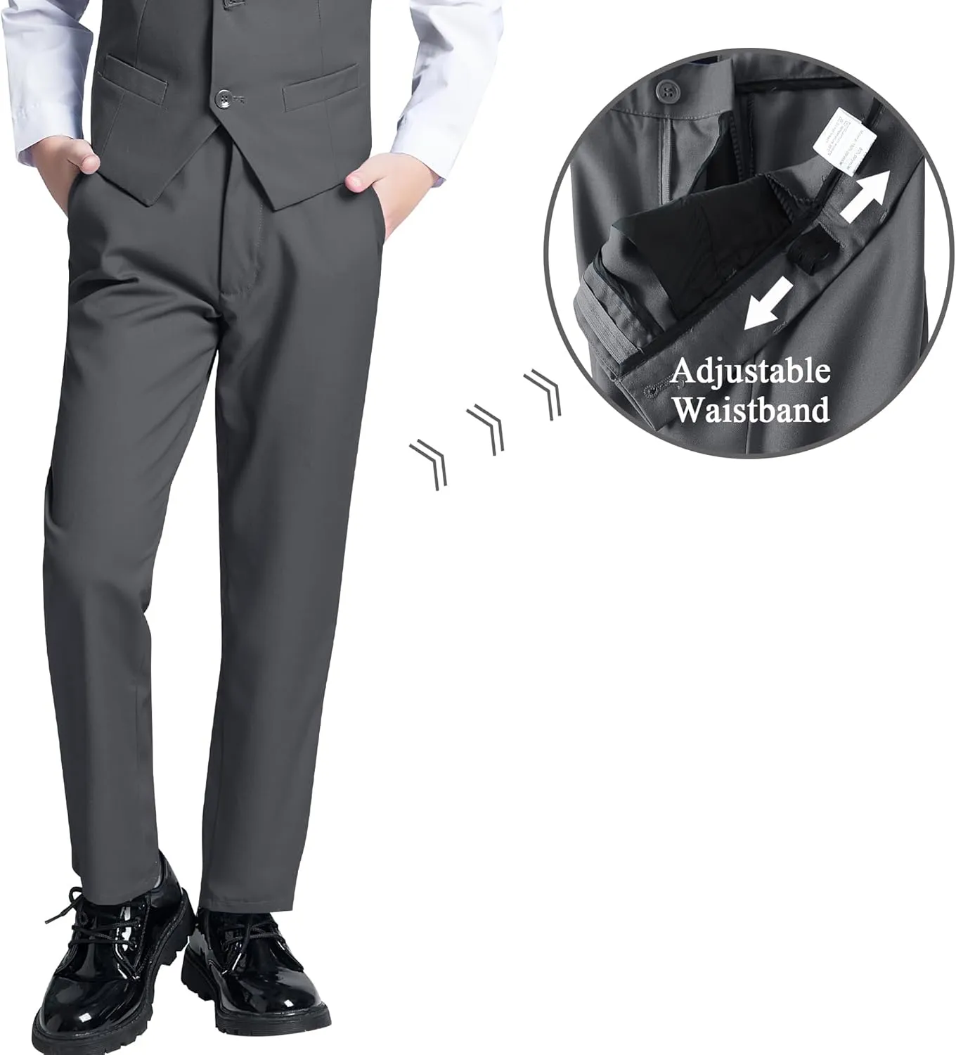 JPF Boy's Formal Suit Set Slim Fit Kids Tuxedo Suits for Wedding Teen Toddler Boy Dress Suit Outfit