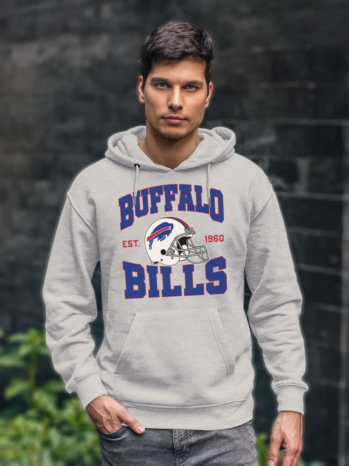 Junk Food Clothing x NFL - Team Helmet - Unisex Adult Pullover Hoodie for Men and Women - Officially Licensed NFL Apparel