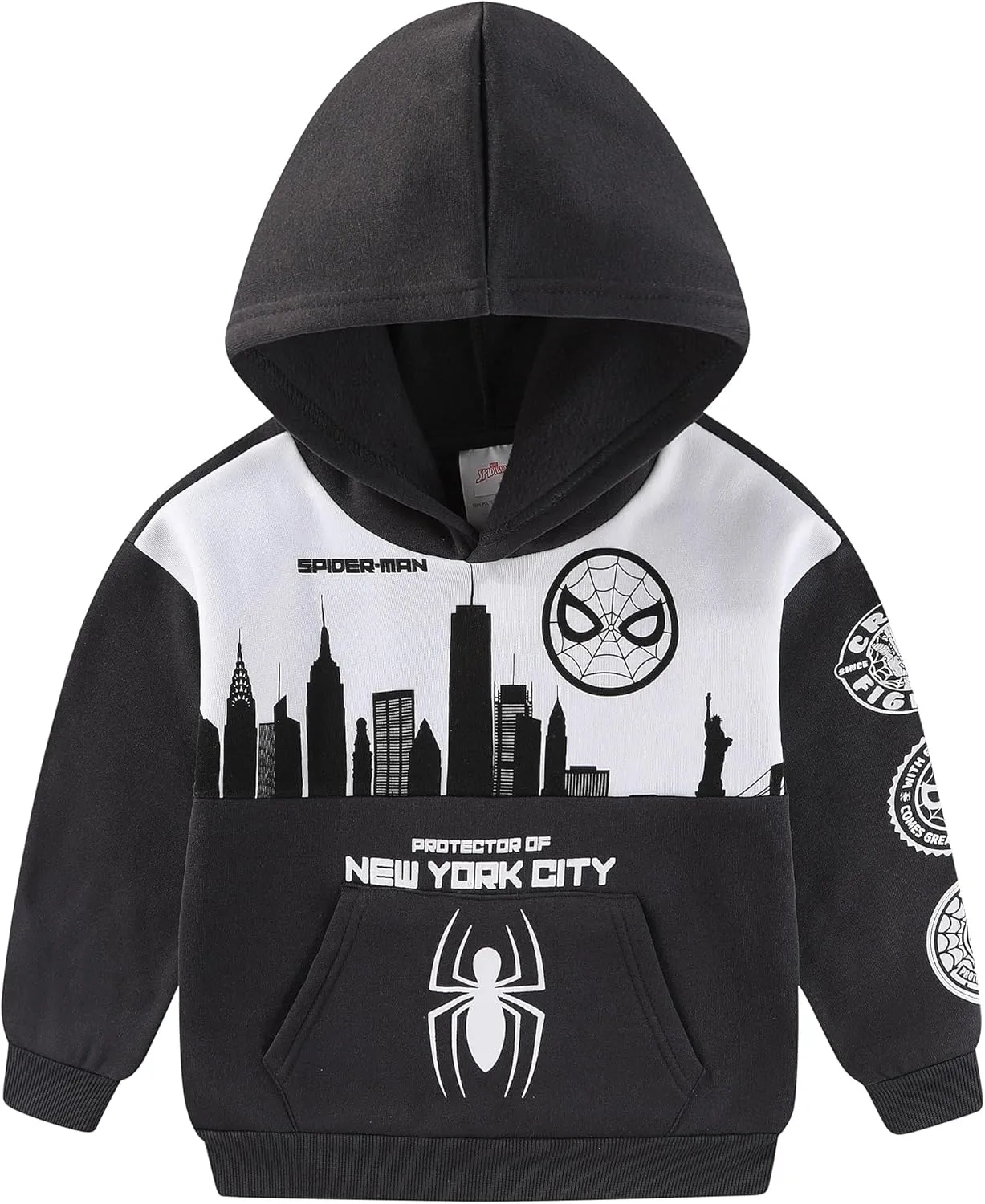 Marvel Spider-Man Boys Hoodie and Pants Set for Toddlers and Big Kids