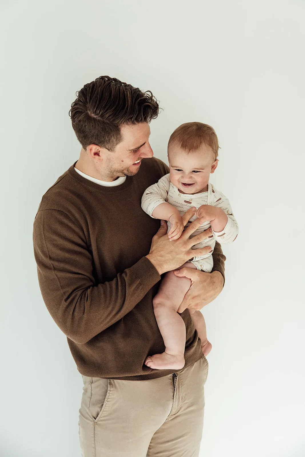 Mens Classic Merino Crew - Hazelnut