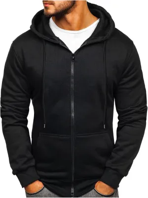 Men's Hooded Fleece Sweatshirt Hooded Shirt Sweat Men Luxury Hoodie With Zip Pockets Men's Hooded Fleece Sweatshirt