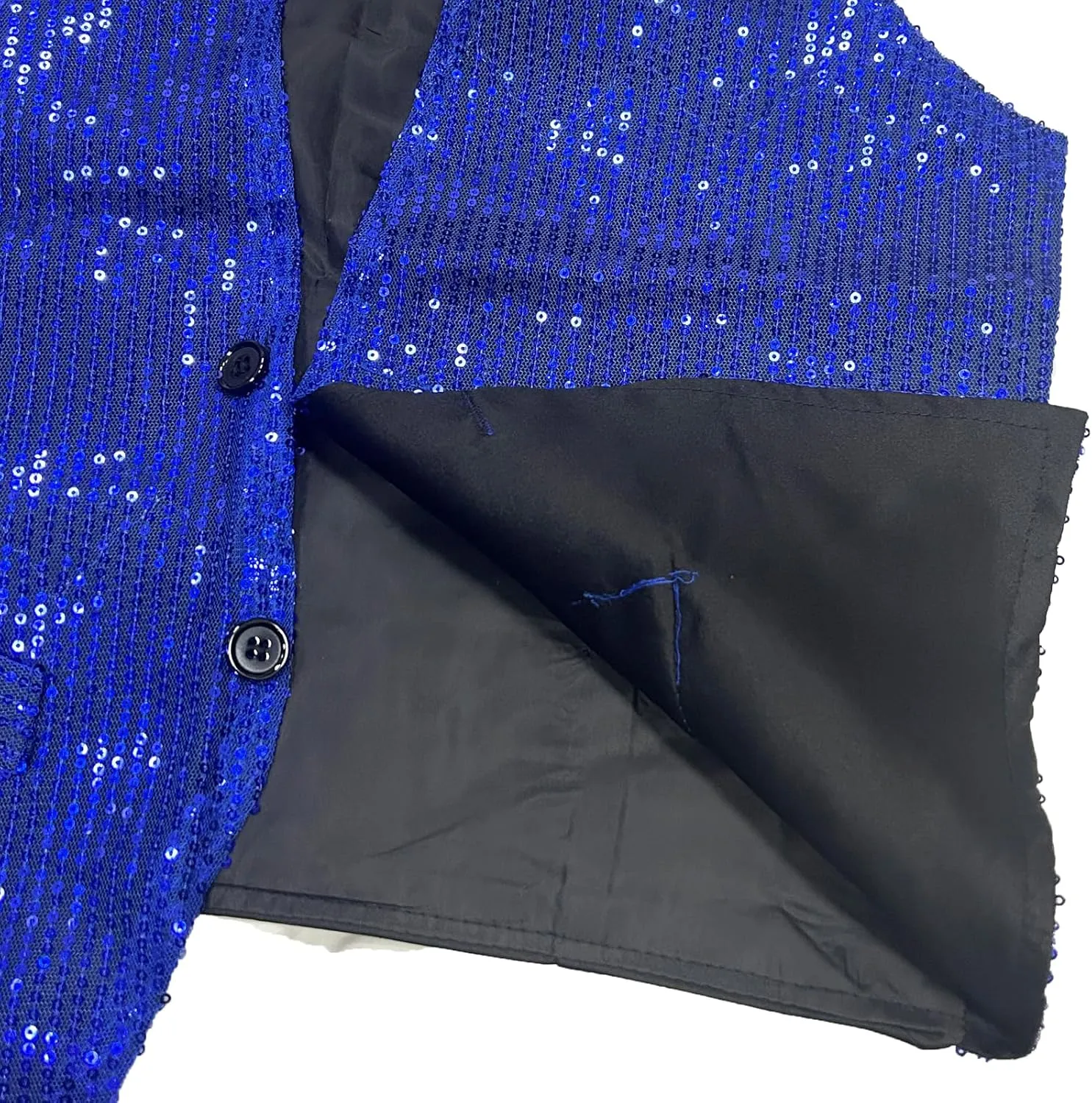 Men's Sequins Vest Slim Fit Christmas Party Vest Hip Hop Disco Dance Waistcoat Performance Show Jacket