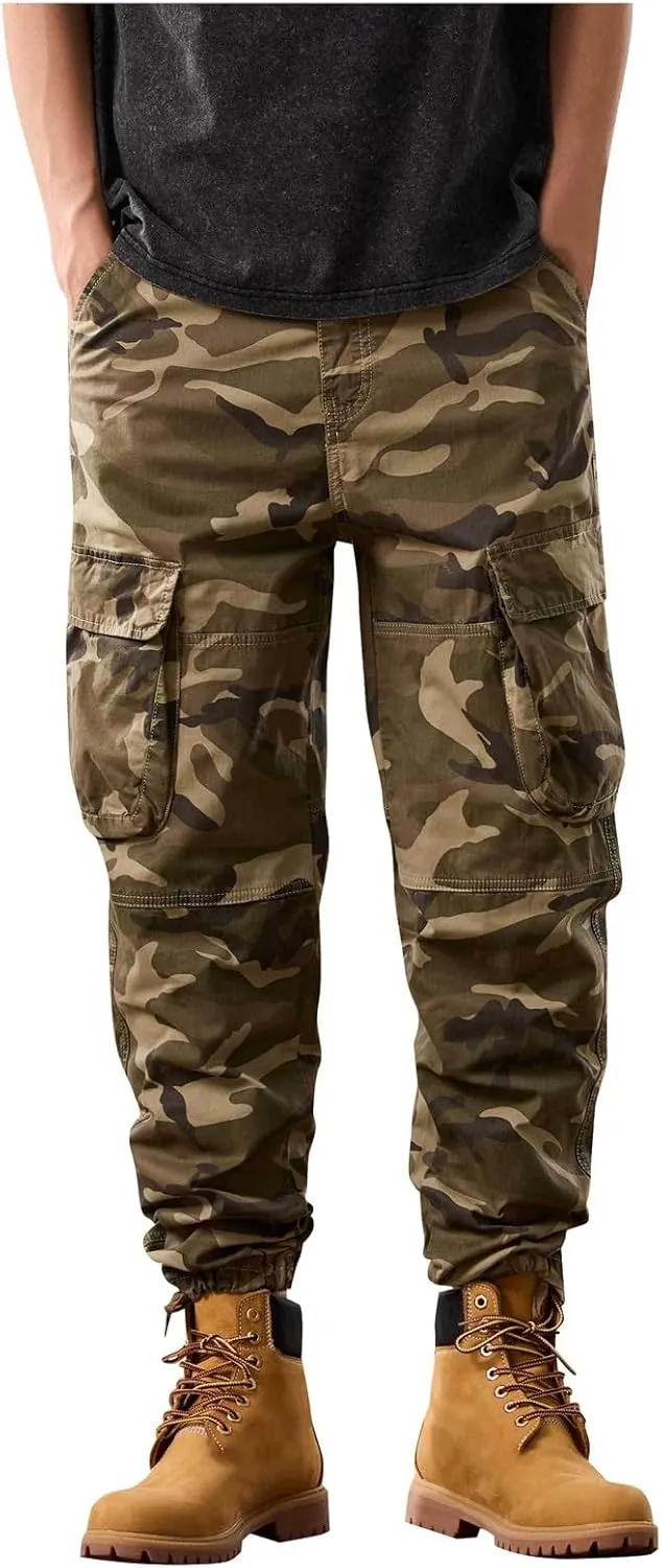 Men's Tactical Pants Ripstop Cargo Pants Lightweight Work Hiking Trousers Outdoor Pockets Fishing Military Pants