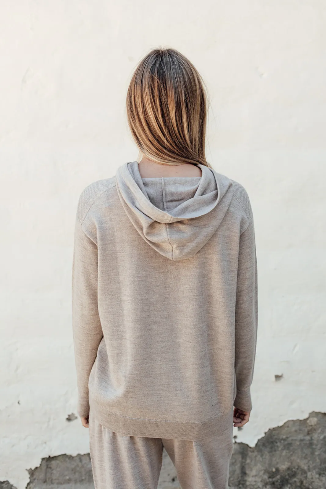 Merino Hoodie - Latte