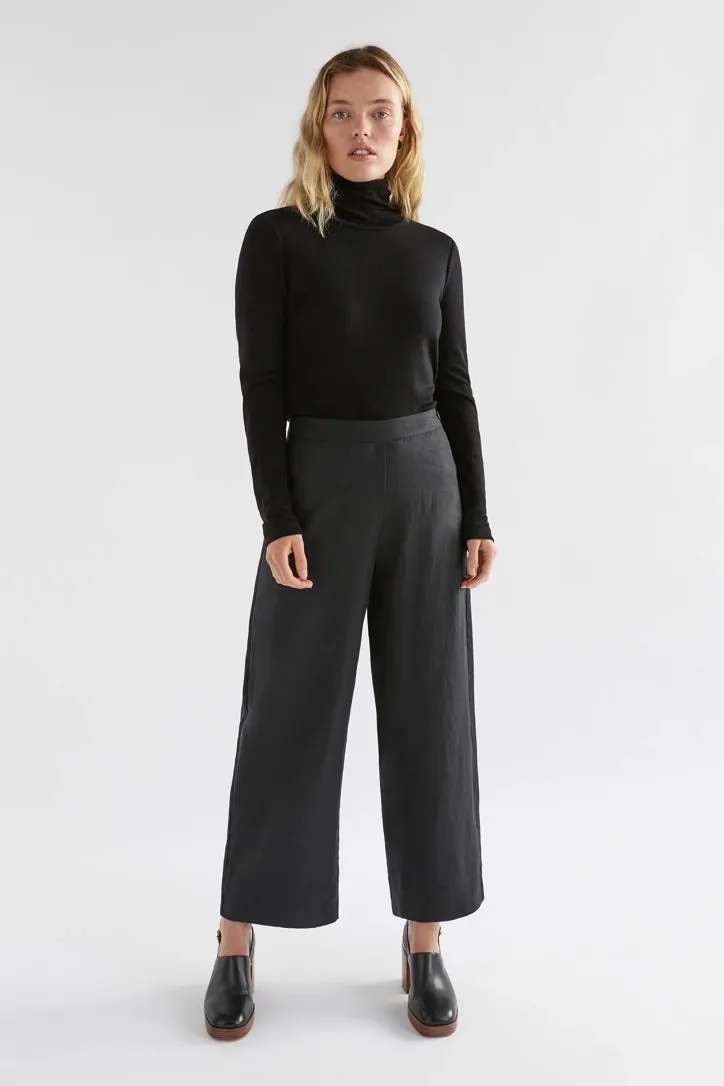 MERINO LONG SLEEVE SKIVVY - Black