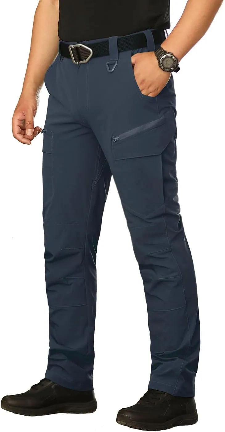 NAVEKULL Men's Lightweight Tactical Hiking Pants Quick Dry Stretch Multi-Pockets Outdoor Work Cargo Pants