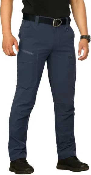 NAVEKULL Men's Lightweight Tactical Hiking Pants Quick Dry Stretch Multi-Pockets Outdoor Work Cargo Pants