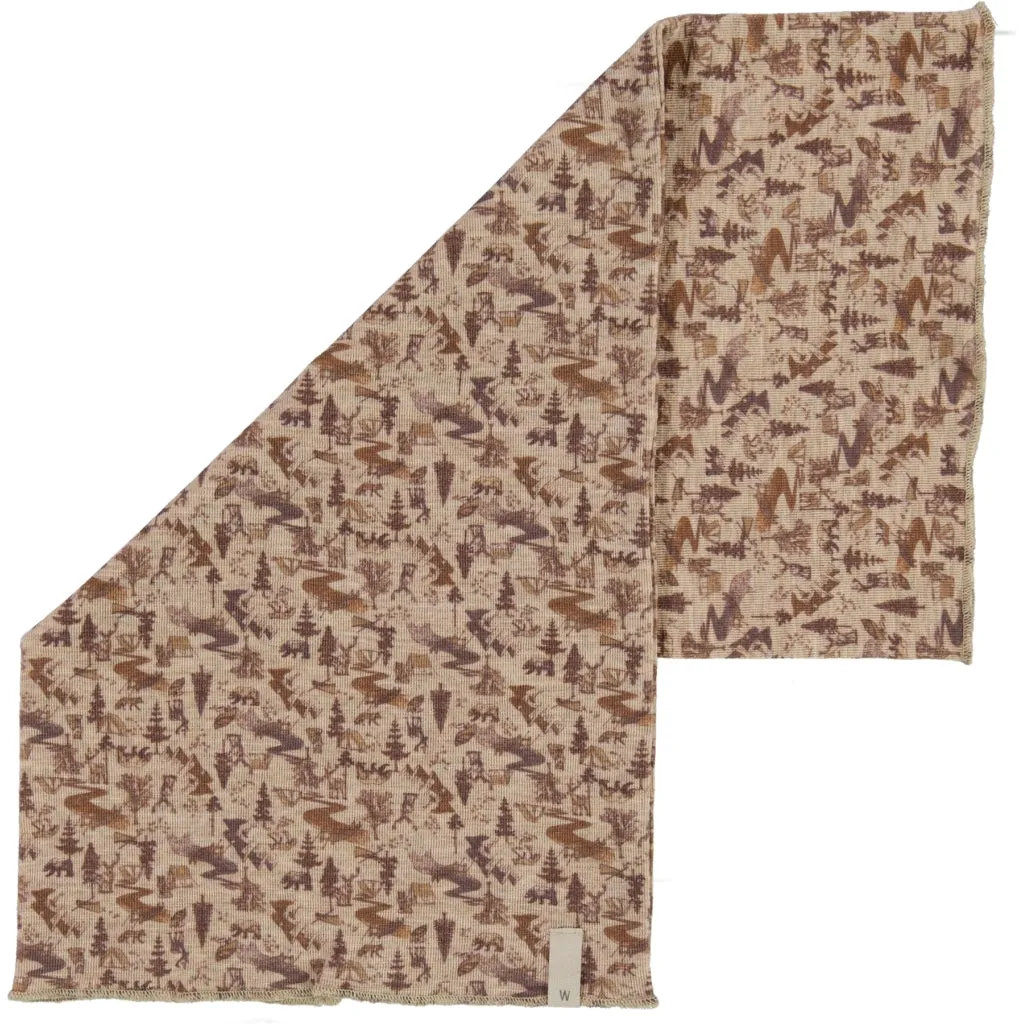 Neckwarmer Wool - khaki wild life