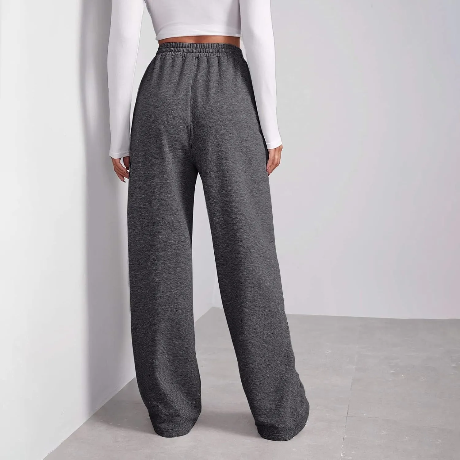 Pants for Women, Cotton Linen High Waist Wide Leg Pants Straight Summer