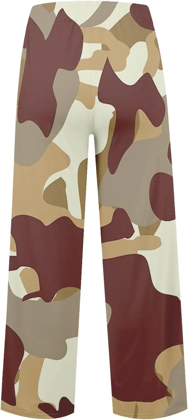 Pants for Women, High Waisted Wide Leg Summer Straight Linen Pants Sweatpants