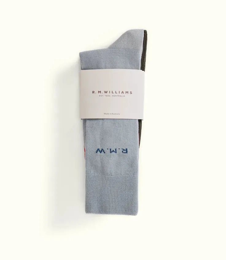 R.M.Willams Socks Red Grey