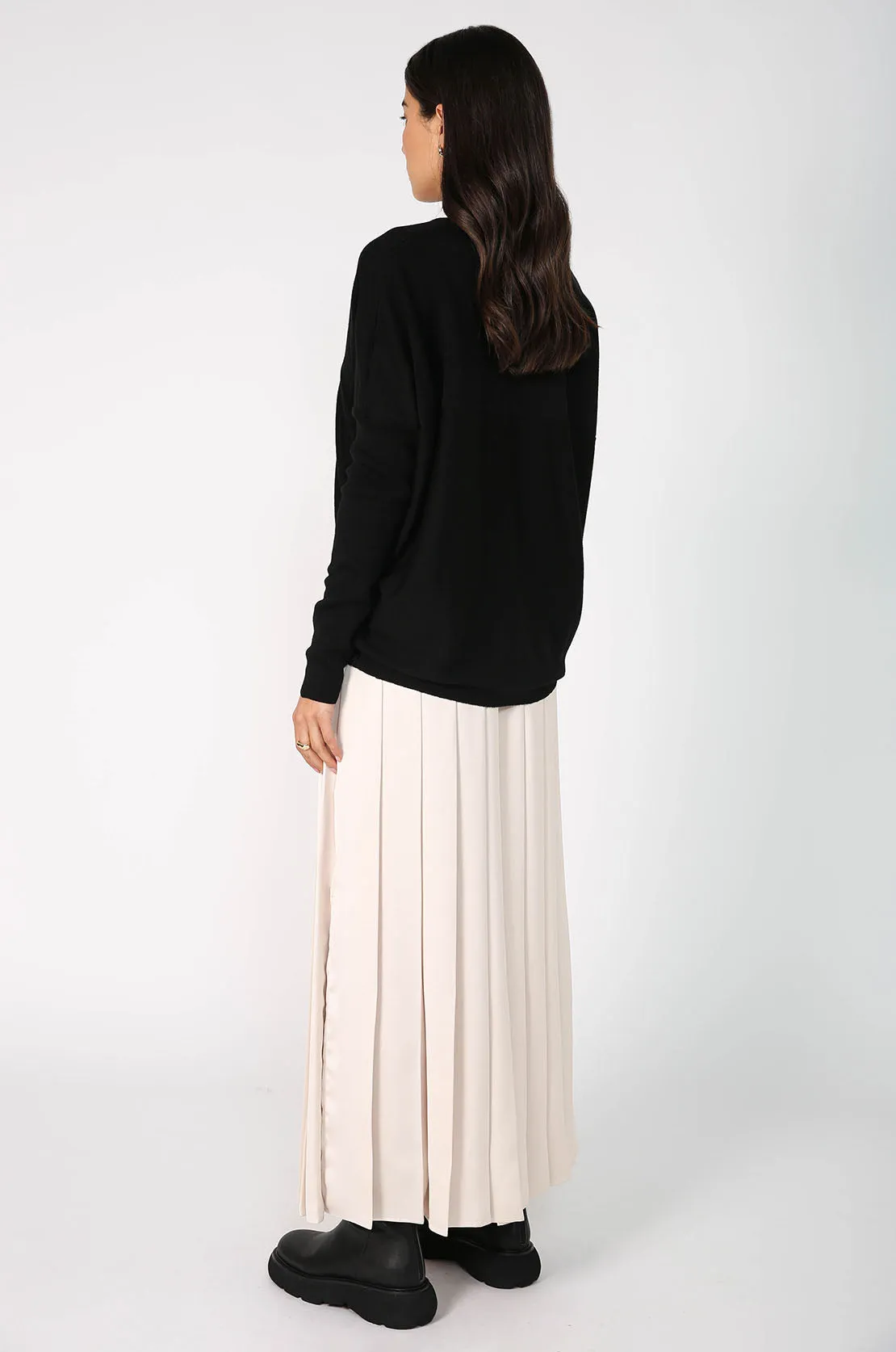 step sweater / black