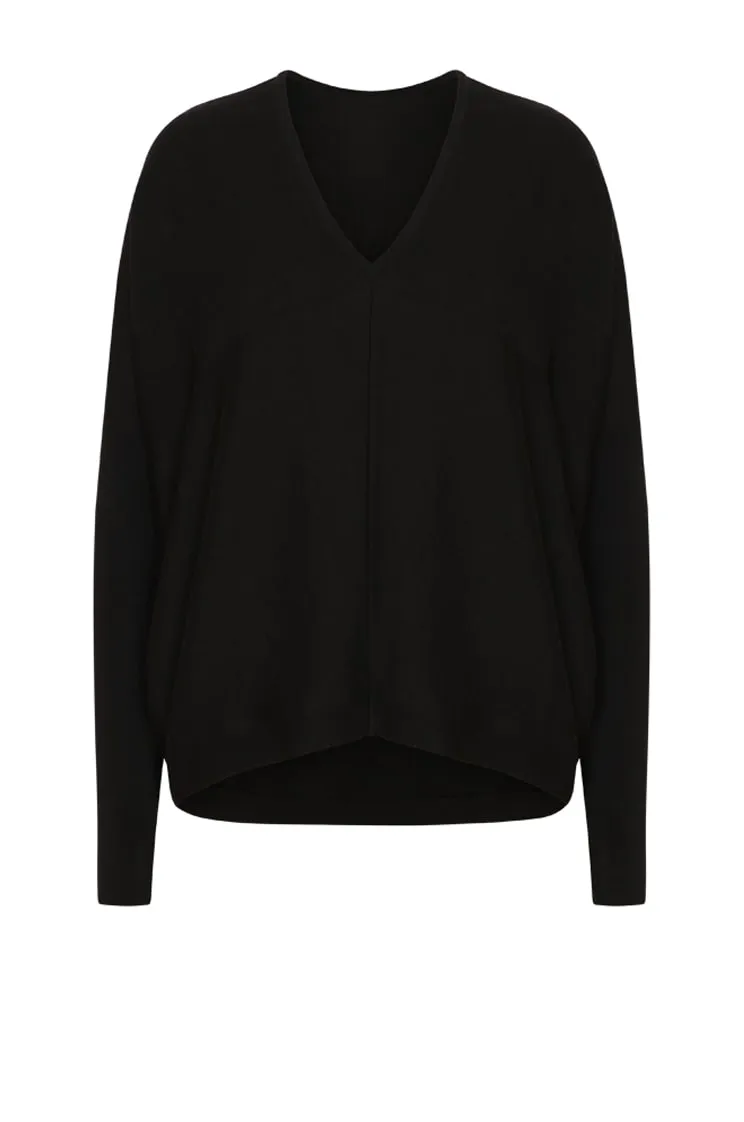 step sweater / black