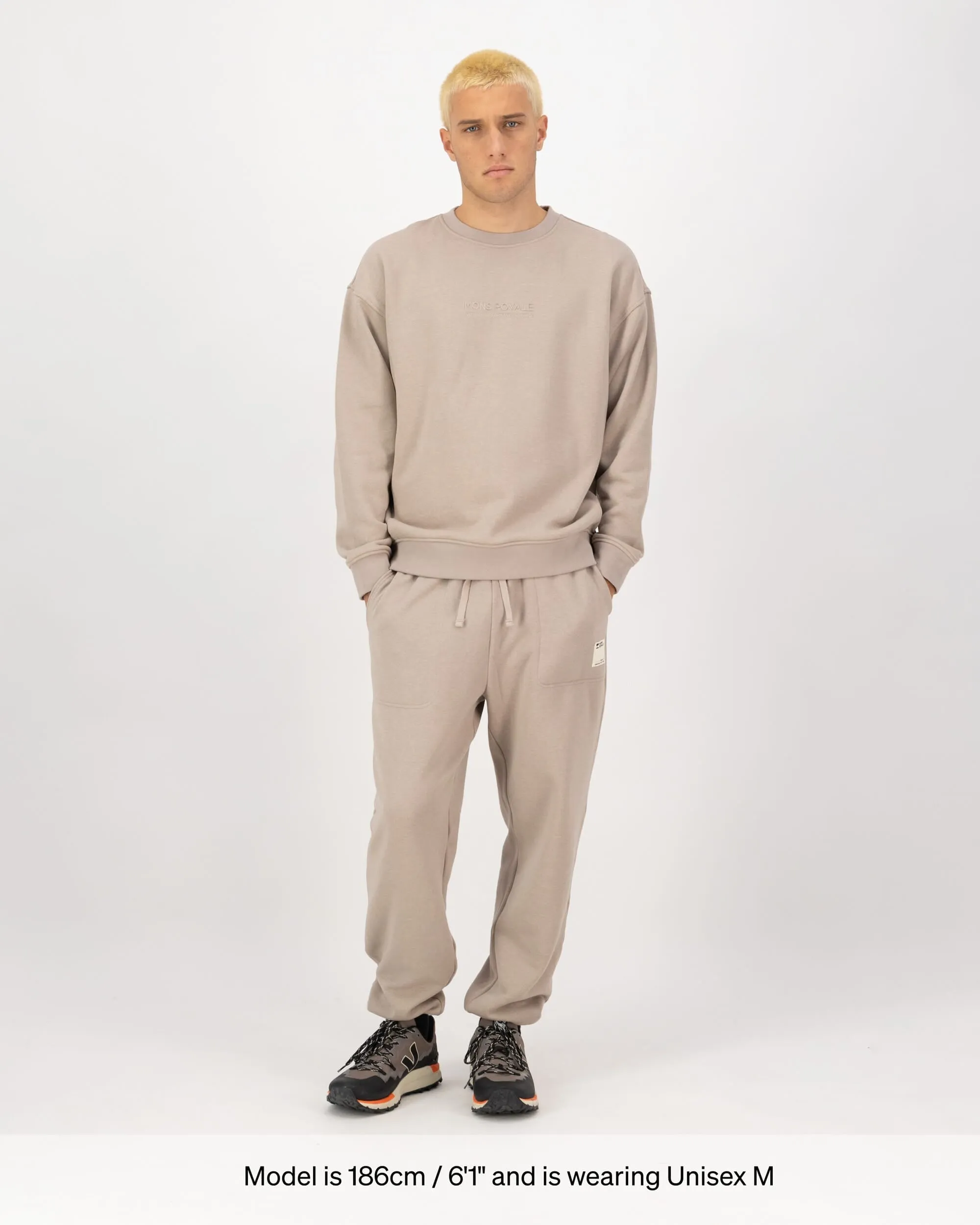 Verdant Merino Organic Cotton Crew - Taupe