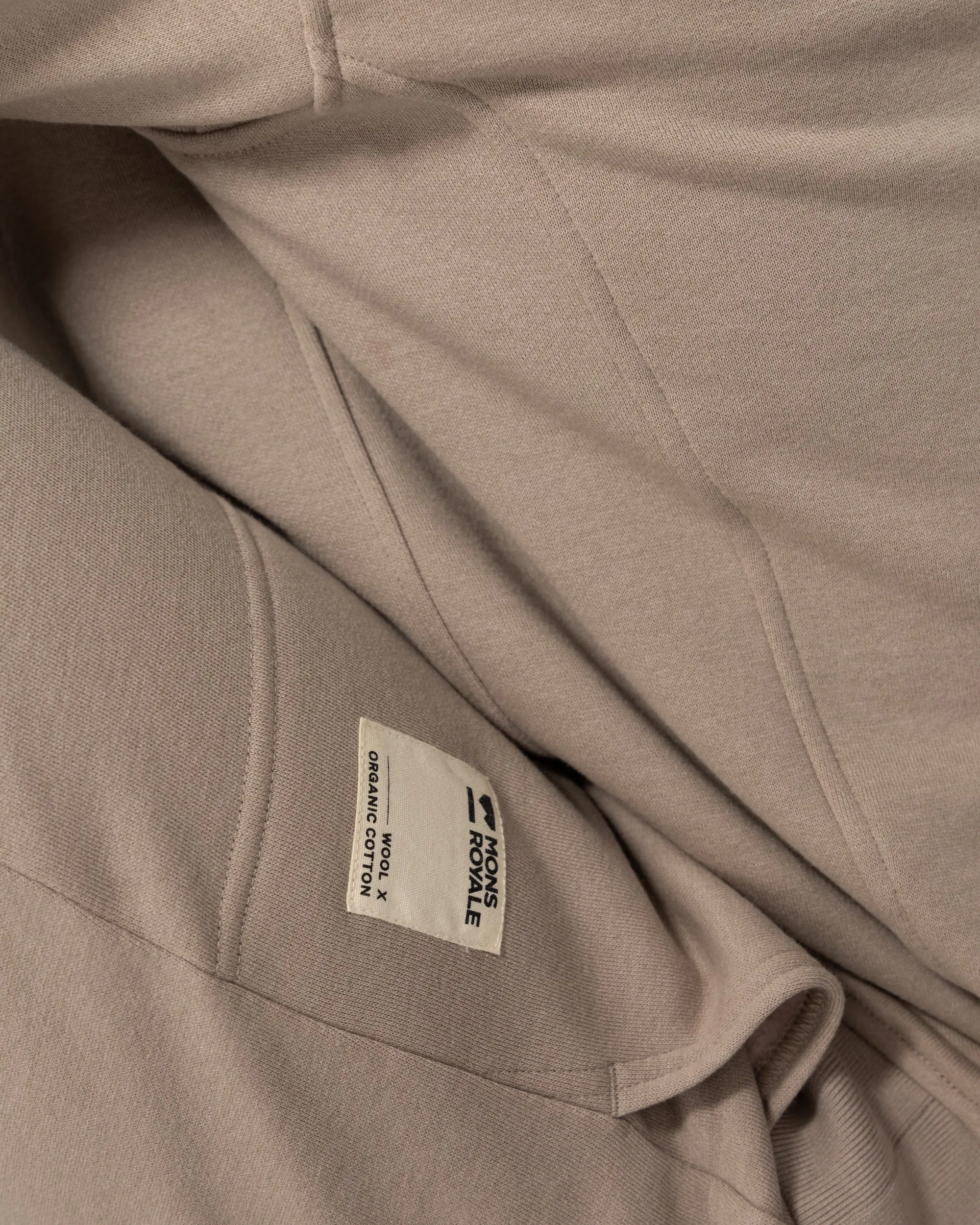 Verdant Merino Organic Cotton Crew - Taupe