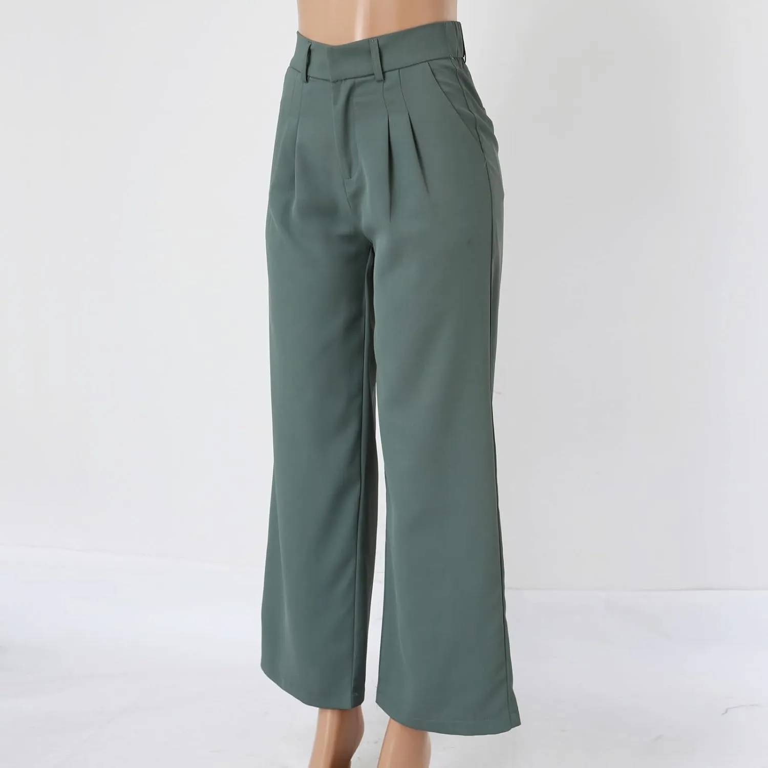 Women Cotton Linen Summer Drawstring Pants Elastic Waist Stretchy Slim Fit Pant Trousers Trendy